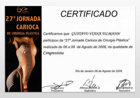 27ª Jornada Carioca de Cirurgia Plástica 2008